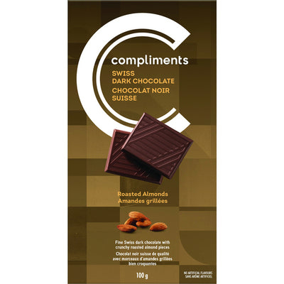 Comp Choc SwissDark Rstd Almon [100 g]