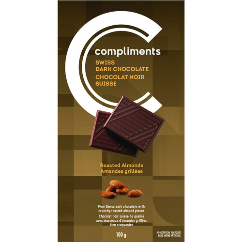 Comp Choc SwissDark Rstd Almon [100 g]