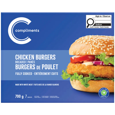 Comp Chicken Burgers Breaded [700 g]