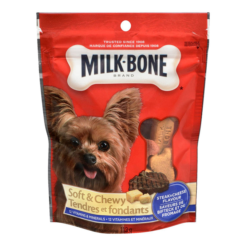 Milk-Bone Soft&Chewy Steak&Chs [113 g]