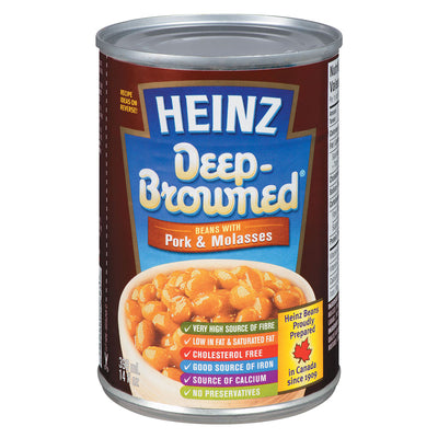 Heinz Deep Br Beans Pork/Molla [398 ml]
