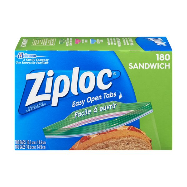 Ziploc Sandwich Bags [180 ea]