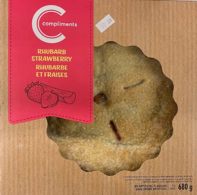 Comp Pie Rhubarb Strawberry 8i [680 g]