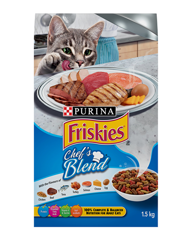 Friskies Chef's Blend Cat Food, 1.5 kg
