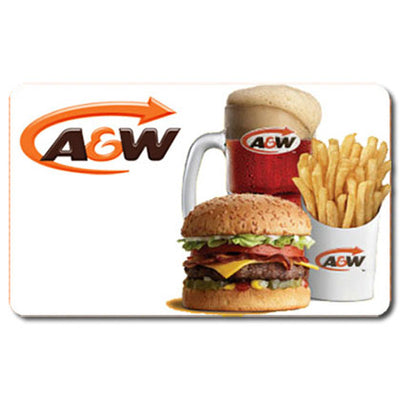 A&W  $10 Gift Card