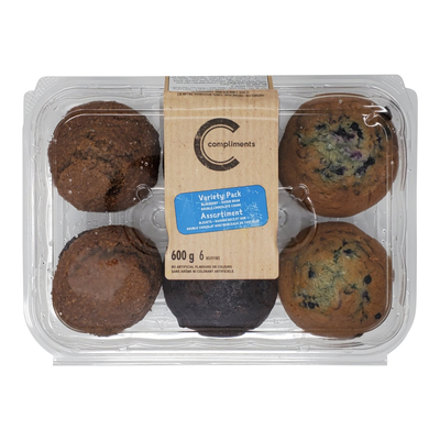 Comp Muffin Variety 6Pk [6 s]