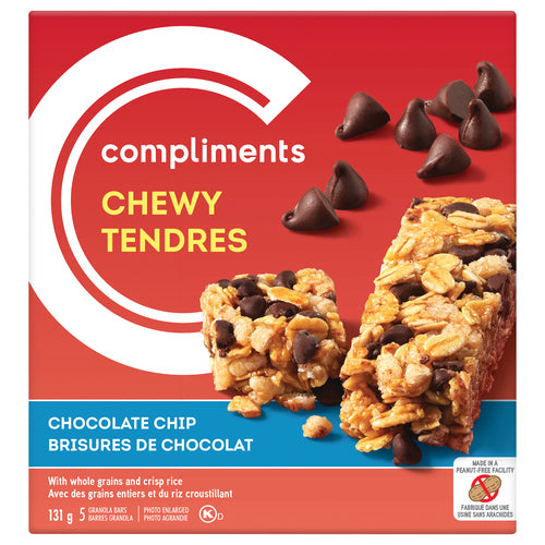 Comp Chewy Choc Chp Grnla Bar [131 g]