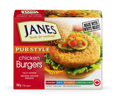 Janes Brd Flly Ckd Chkn Brgrs [700 g]