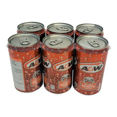 A&W Root Beer 6pk Mini [2000 ml]