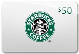 Starbucks $50 Gift Card [1 ea]