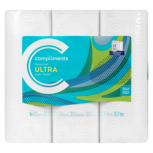 Comp Paper Towel Ultra 72s 2Pl [6 s]