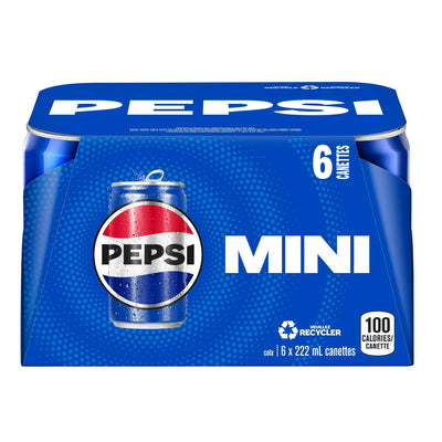 Pepsi Mini Cans 6pk [222 ml]