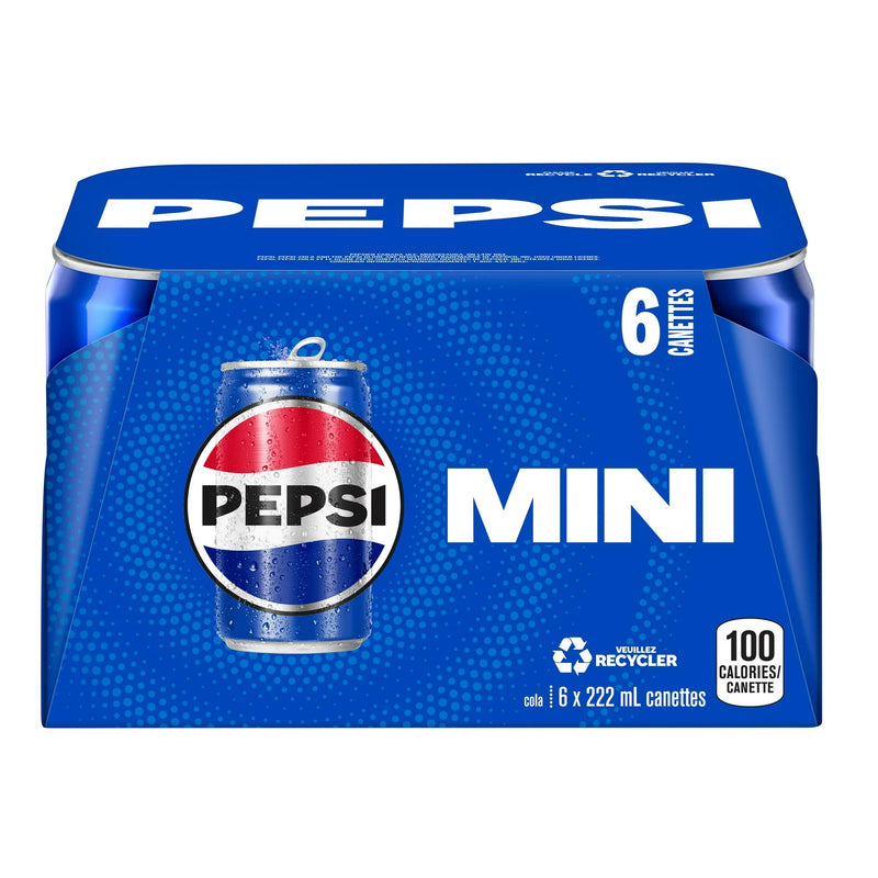 Pepsi Mini Cans 6pk [222 ml]