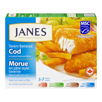 Janes Tavern Cod Battered [545 g]