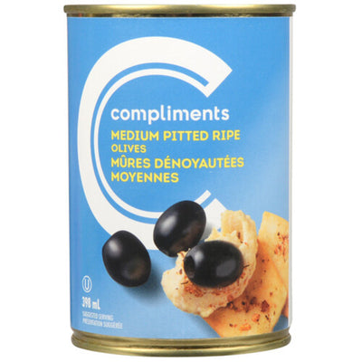 Comp Med Pitted Ripe Olives [398 ml]