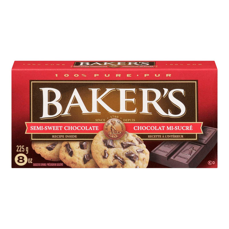 Bakers Semi-Sweet Chocolate [225 g]