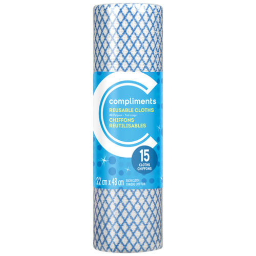 Comp All-Purp Reusable Cloths [15 s]