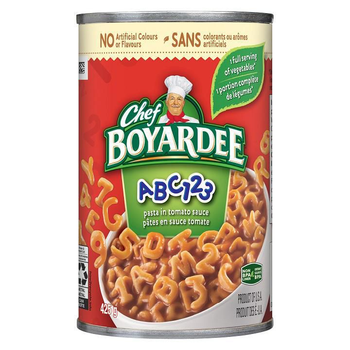ChefBoya Canned Pasta 123ABC [425 g]