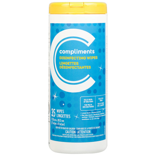 Comp Disinfecting Wipes Lemon [35 ea]