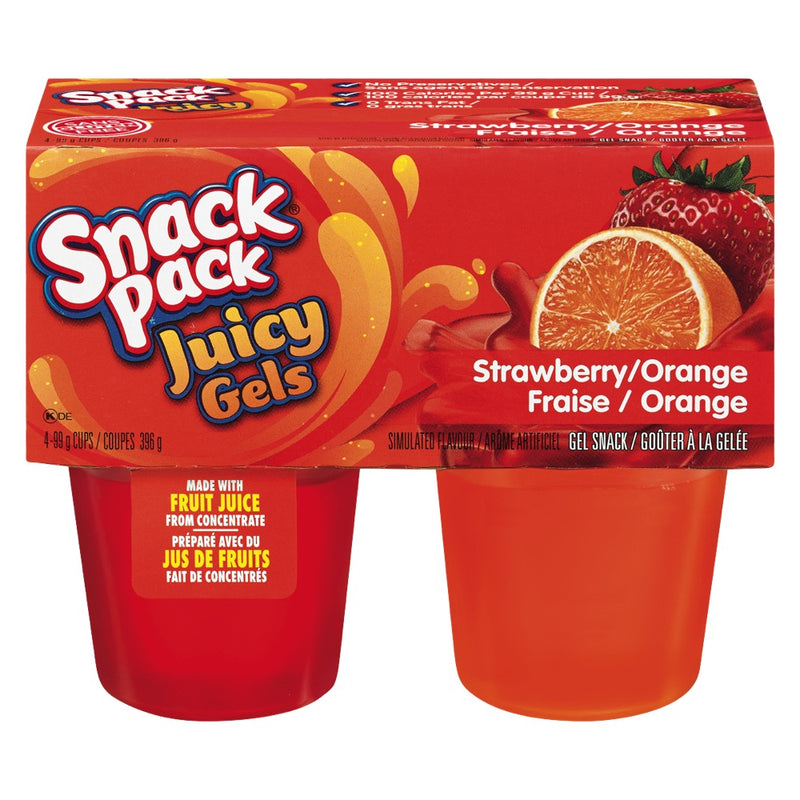 SnackPac Straw/Orng Juicy Gels [99 g]