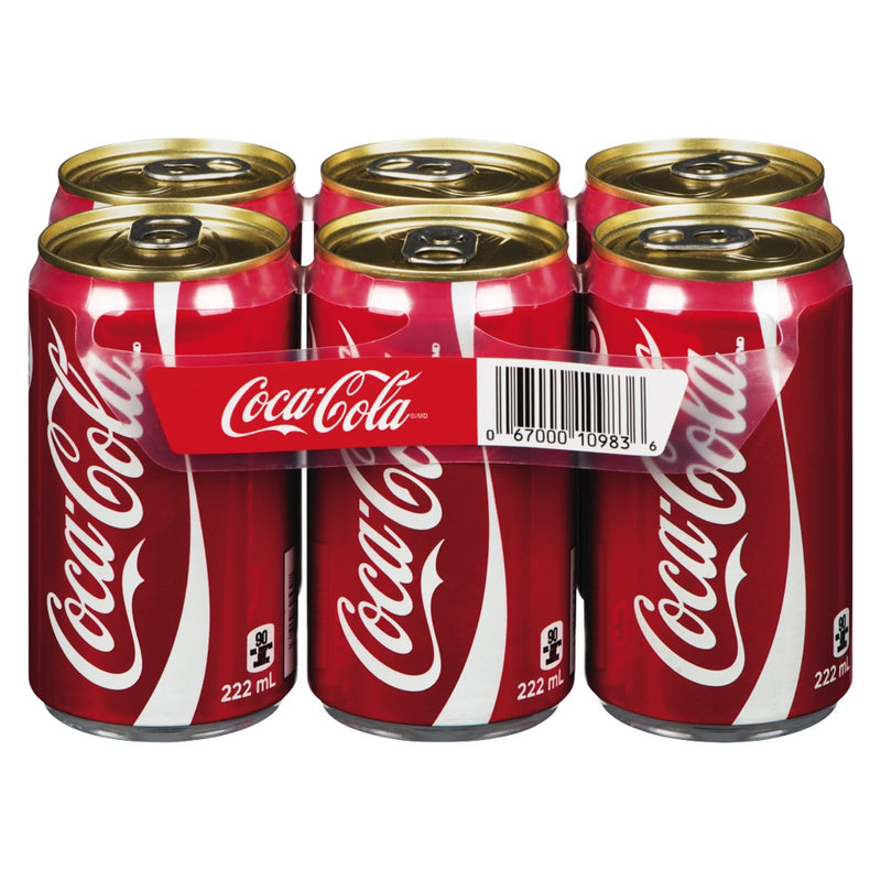 CocaCola Mini Cans 6Pk [222 ml]