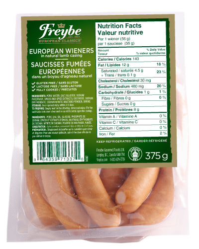 Freybe European Wieners [375 g]