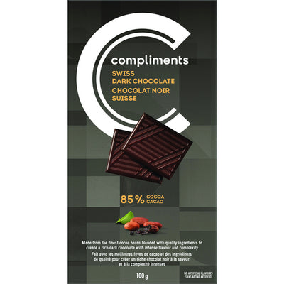 Comp Choc Swiss Dark 85% Cocoa [100 g]