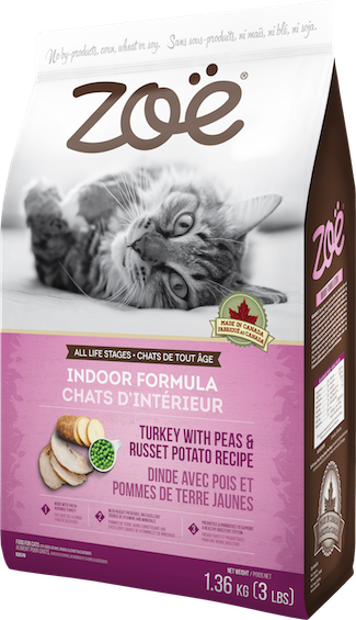 Zoe Cat Indoor Trky w/Peas&Rus [1.3 kg]