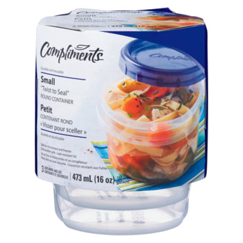 Comp Sm Twist Lk Rnd Container [3 ea]