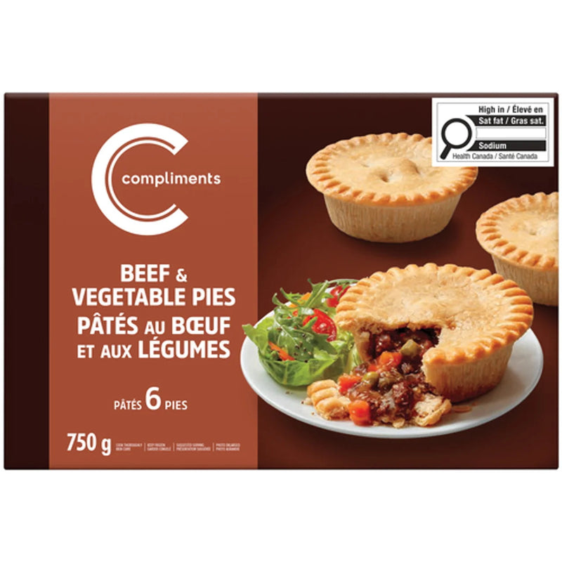 Comp Beef & Vegetable Pot Pie [750 g]