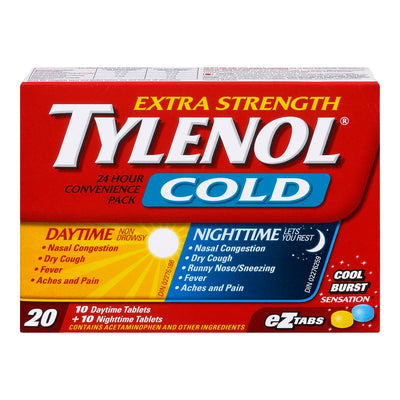 Tylenol Cold ExStr D/T N/T Tbs [20 ea]