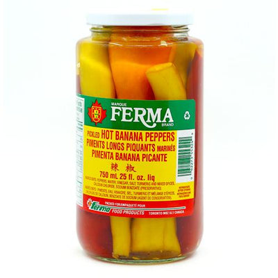 Ferma Hot Banana Peppers [750 ml]