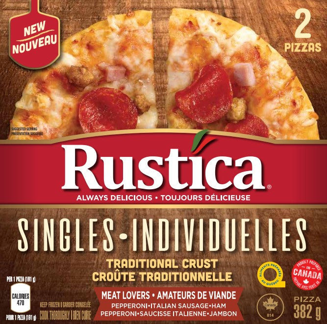 Rustica Pizza Singles Meat Lov [382 g]