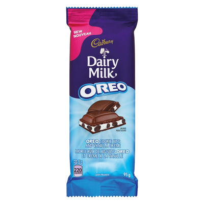 Cadbury Dairy Milk Oreo Cookie Bits and Vanilla Creme Candy, 95 g