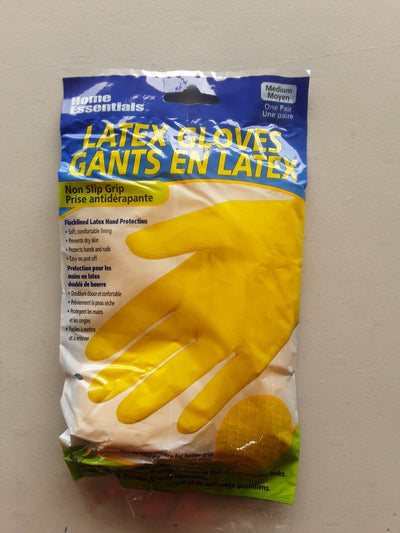 H.E. Rubber Gloves Medium [1 s]
