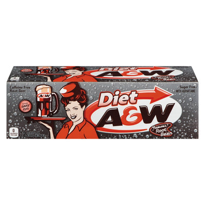 A&W Diet Rootbeer 12s [355 ml]