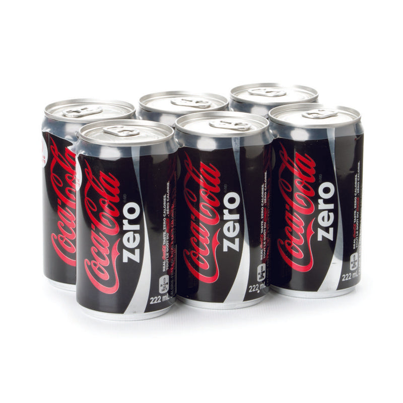 Coke Zero Mini Cans 6s [222 ml]