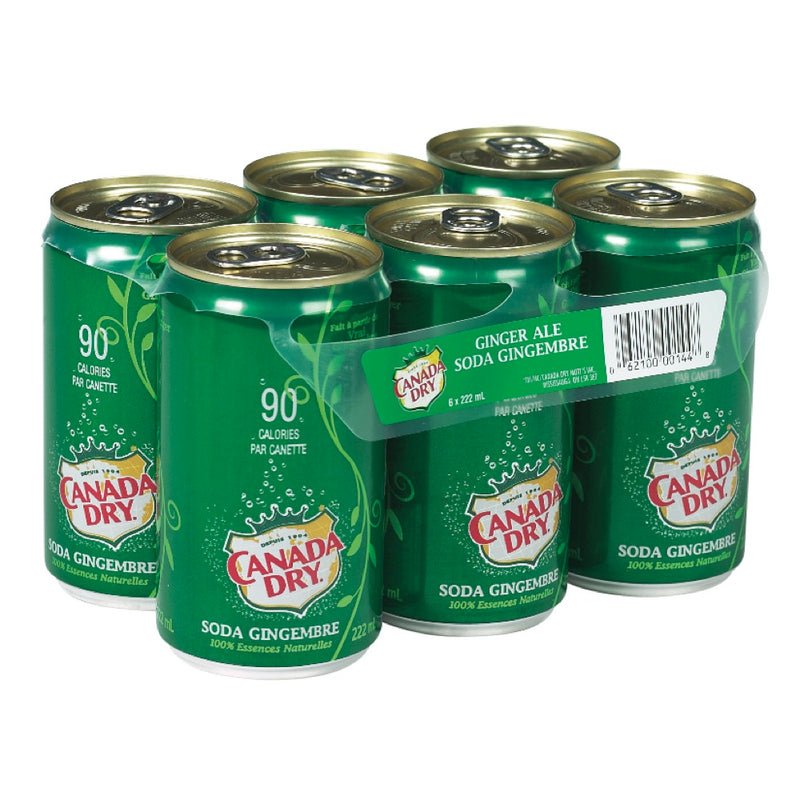 CD Gingerale Mini Cans 6Pk [222 ml]