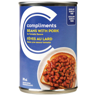 Comp Beans W/Pork in Tomato Sc [398 ml]