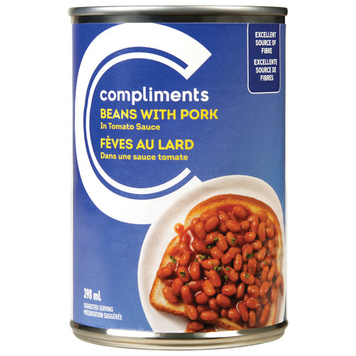 Comp Beans W/Pork in Tomato Sc [398 ml]