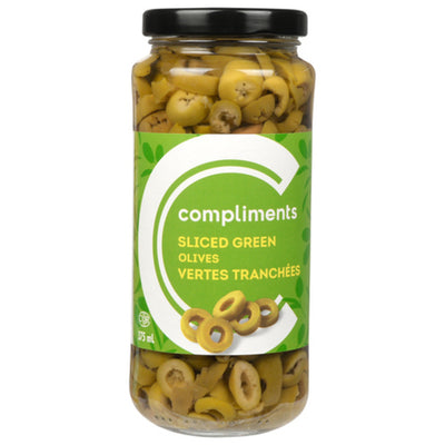 Comp Sliced Green Olives [375 ml]