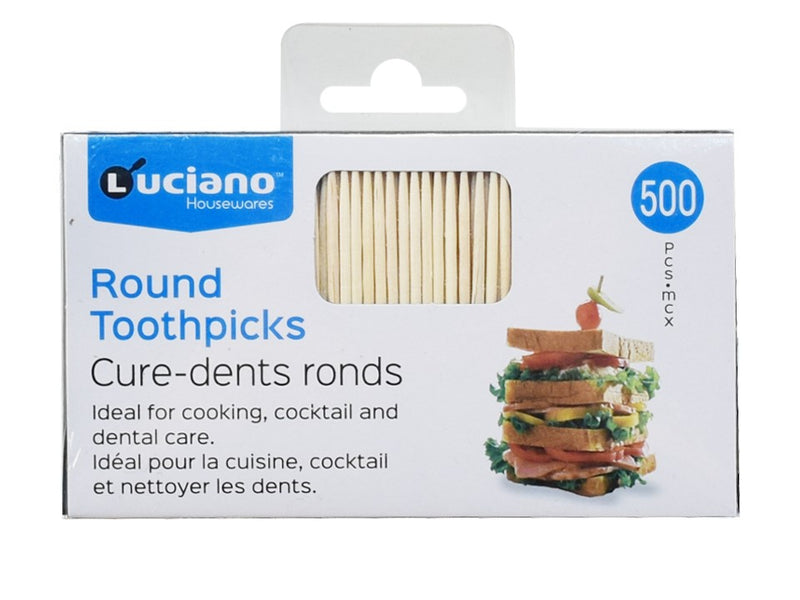 Luciano 500pc Round Toothpicks [1 s]