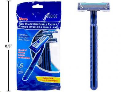 Bodico Twin Blade Mens Razor [5 pcs]