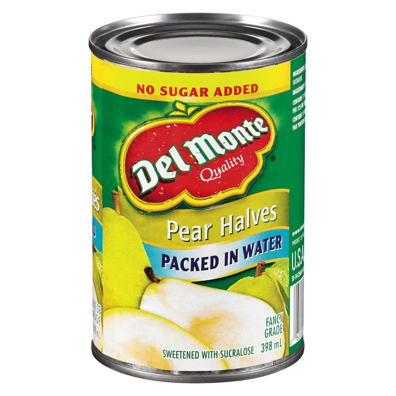 Del Monte Pear Halves Packed in water, 398 mL