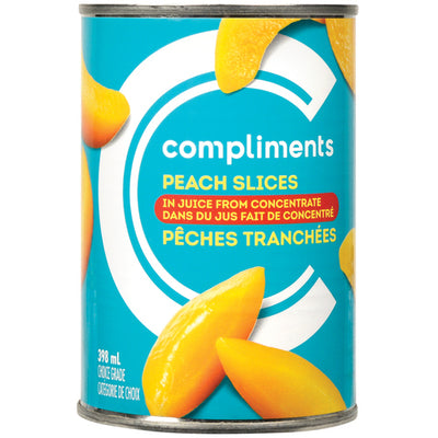 Comp Peach Slices In Juice [398 ml]
