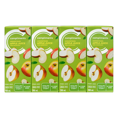 Comp Juice Apple Unswt 200ML [8 s]