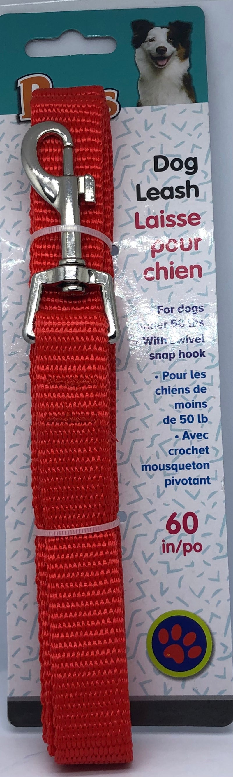 Paws Dog leash 60" [1 ea]