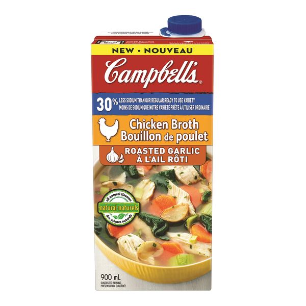 Camp Rstd Grlc Chicken Broth L [900 ml]