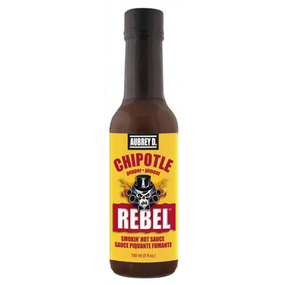 Aubrey D. Rebel Chipotle Smokin' Hot Sauce, 150 mL