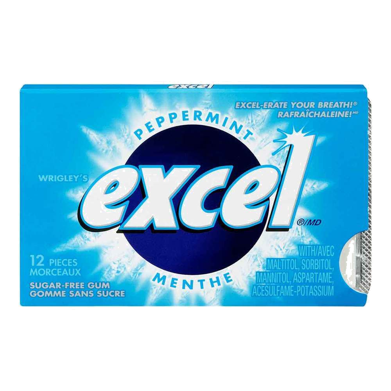 Excel Peppermint Gum [12 pcs]